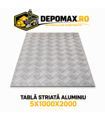 Tabla aluminiu striata 5mm , 1000x2000mm (1050A) Tabla aluminiu striata 5mm , 1000x2000mm (1050A)